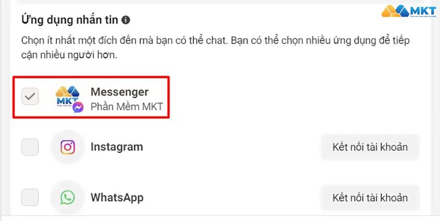 Chọn mặc định Facebook Messenger Chọn mặc định Facebook Messenger