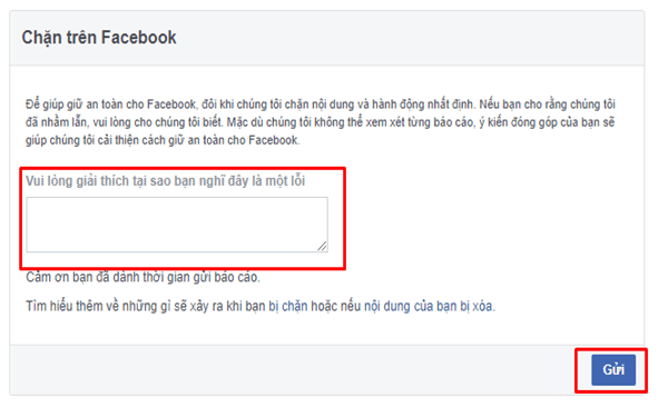 Gỡ vi phạm tiêu chuẩn cộng đồng Facebook 1 