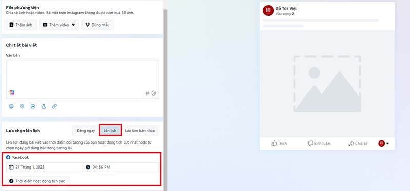 Cách hẹn giờ đăng bài lên Fanpage Facebook 3 Cách hẹn giờ đăng bài lên Fanpage Facebook 3