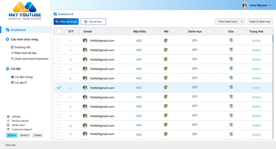 Phần mềm MKT Tube