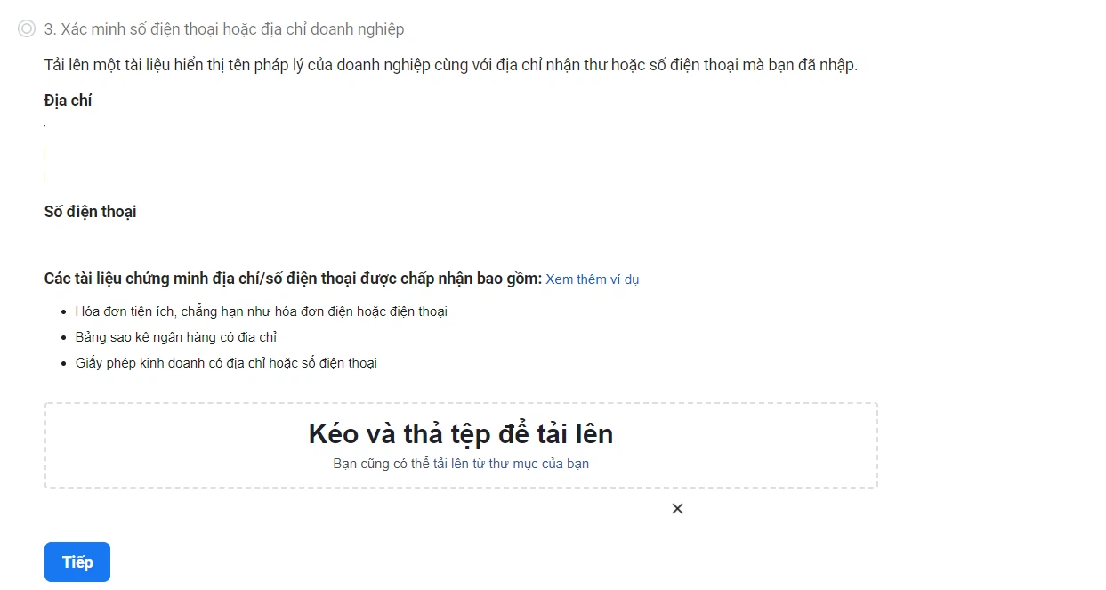 cách xác minh doanh nghiệp trên Facebook 5