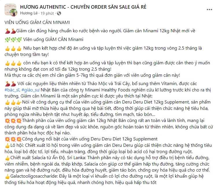 Stt bán thuốc giảm cân 