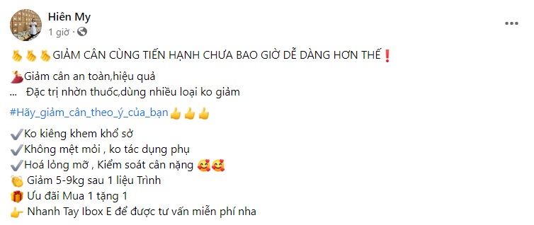 Content về thuốc giảm cân