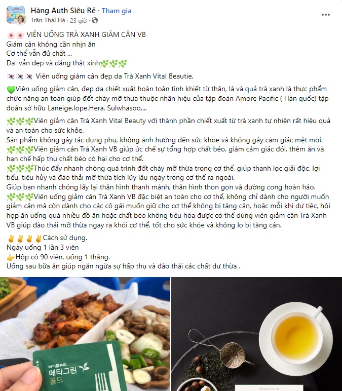 Content bán thuốc giảm cân