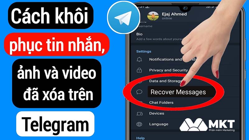 Khôi phục tin nhắn đã xóa trên Telegram