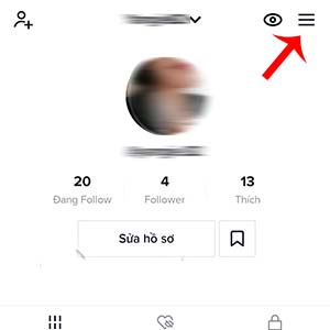 Chọn vào mục hồ sơ