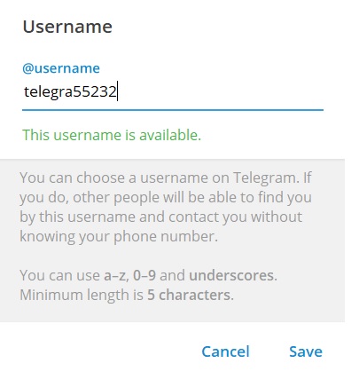 Cách lấy link Telegram