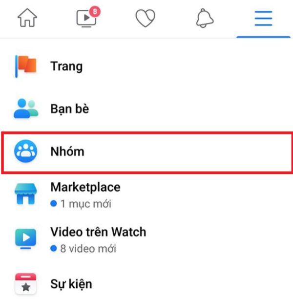 Cách xóa nhóm Facebook trên thiết bị điện thoại