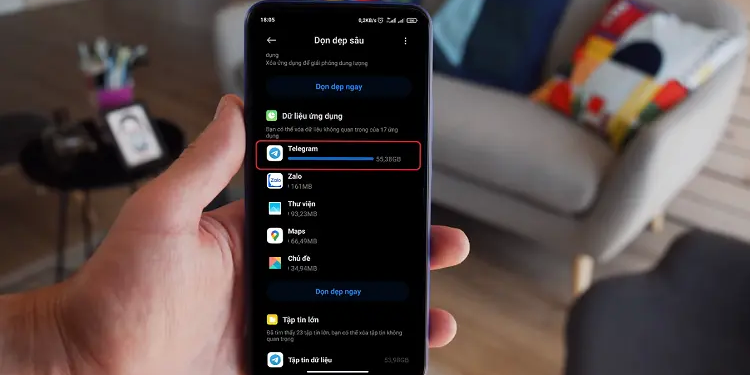 Nguyên nhân khiến Telegram chiếm nhiều dung lượng bộ nhớ