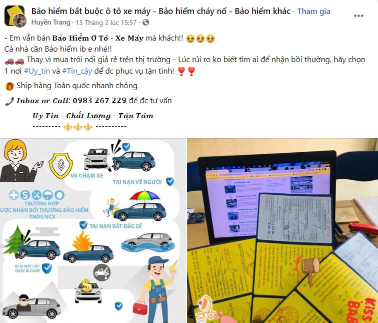 Mẫu content bảo hiểm ô tô - Mẫu 2