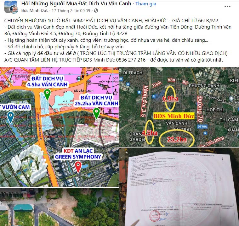 Mẫu content bán đất nền 1