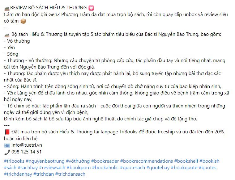 Mẫu content bán sách 5