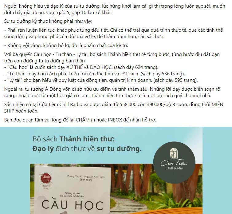 Mẫu content bán sách 7