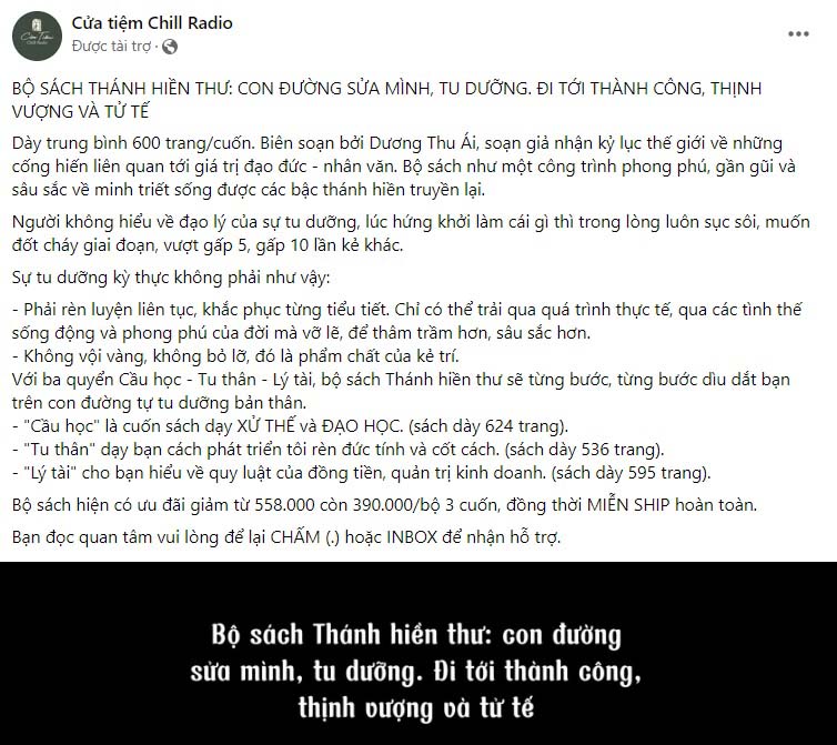 Mẫu content bán sách 3