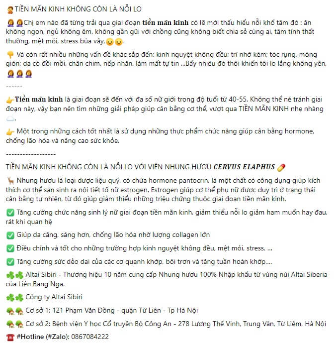 Mẫu content dược phẩm số 3