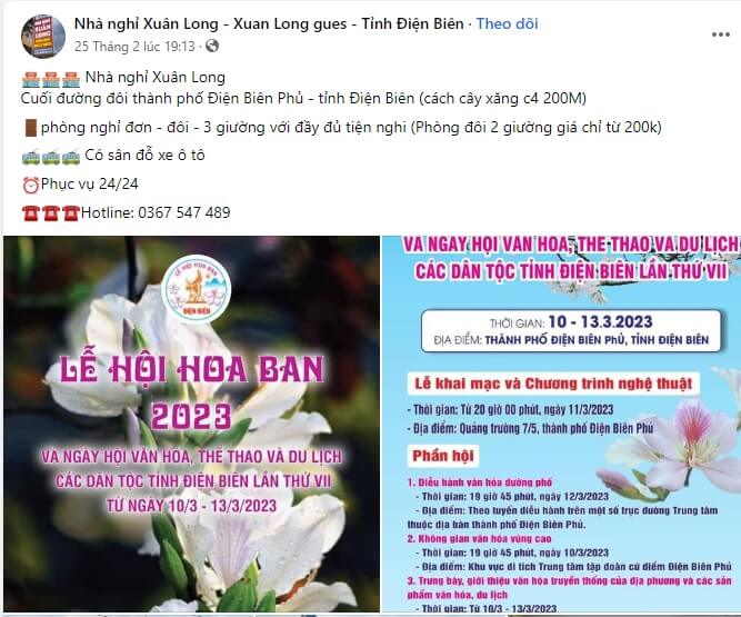 Mẫu content khách sạn