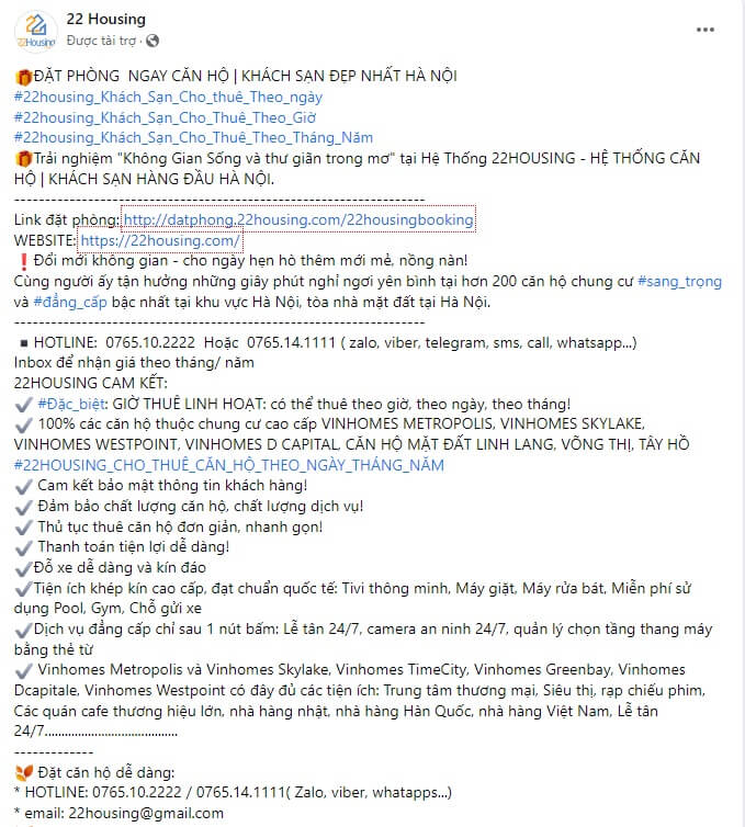 Quảng cáo nhà nghỉ độc đáo