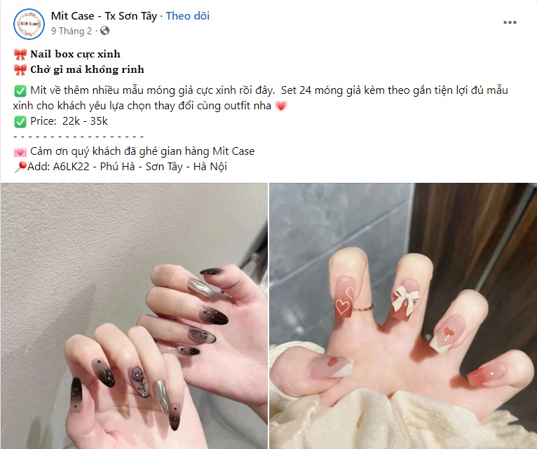Bài viết quảng cáo Nail box 3