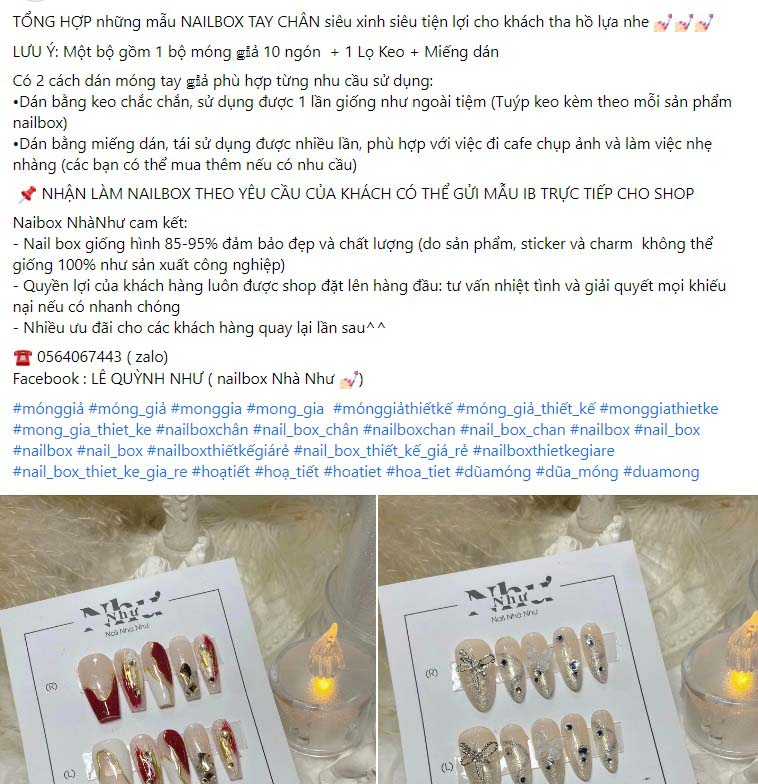 Bài viết quảng cáo Nail box 5