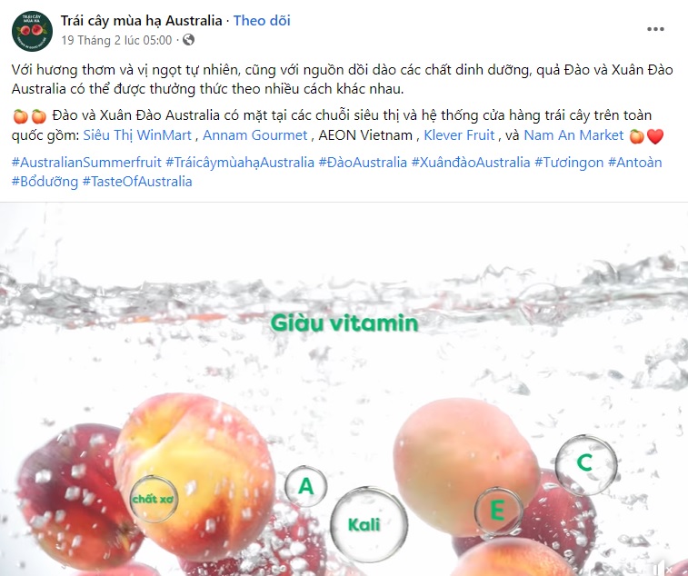 mẫu content trái cây 6