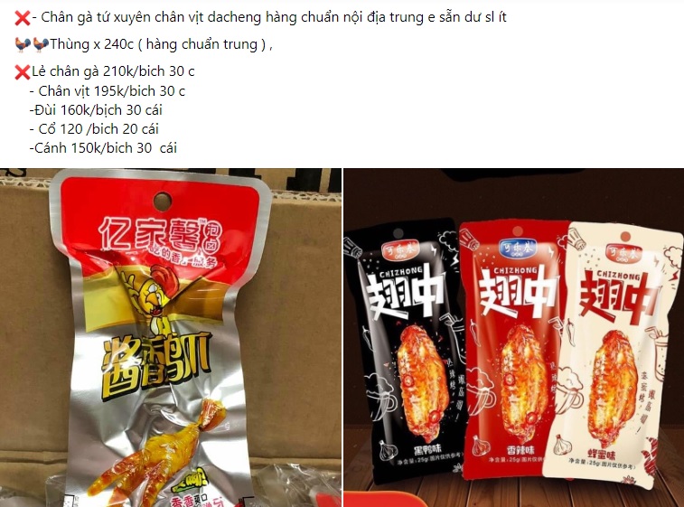 Mẫu stt content đồ ăn Trung Quốc 2