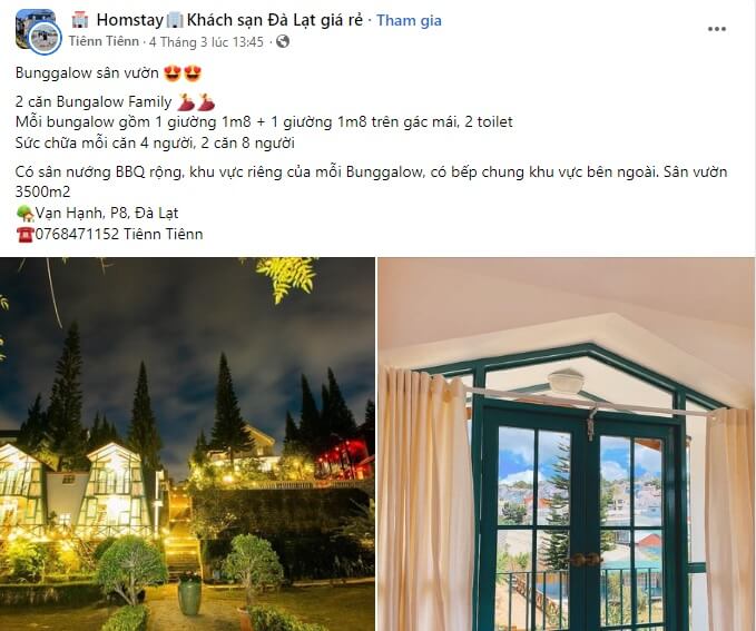 Mẫu bài viết content khách sạn số 3