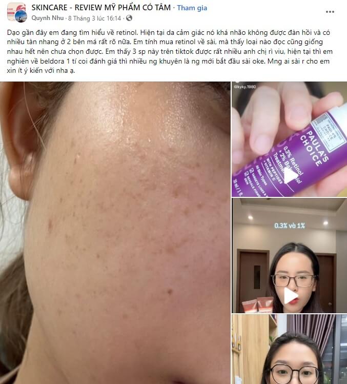 Mẫu content review sản phẩm ngành mỹ phẩm 2