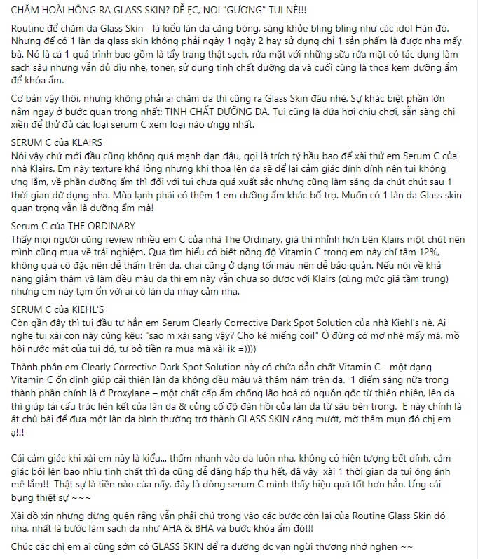 Mẫu content review sản phẩm ngành mỹ phẩm 3