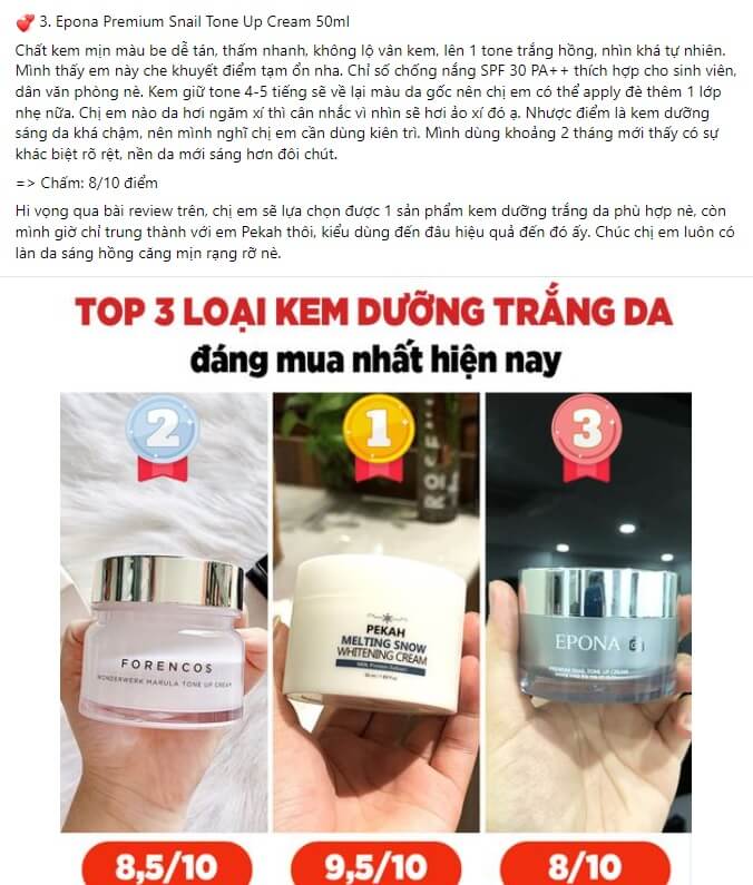Mẫu content review sản phẩm ngành mỹ phẩm 5