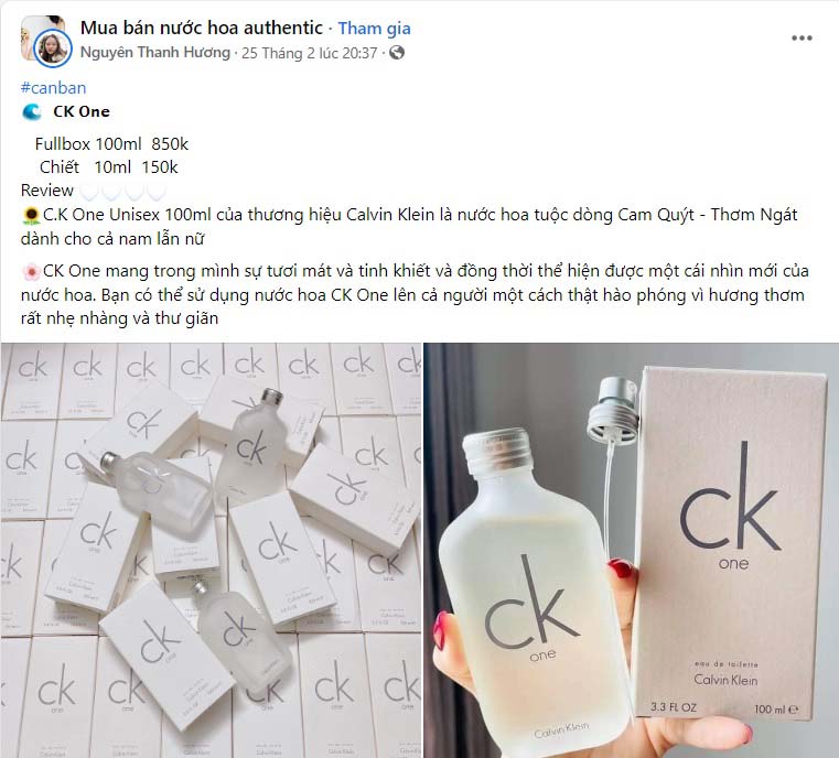 Stt quảng cáo nước hoa trên Facebook 2