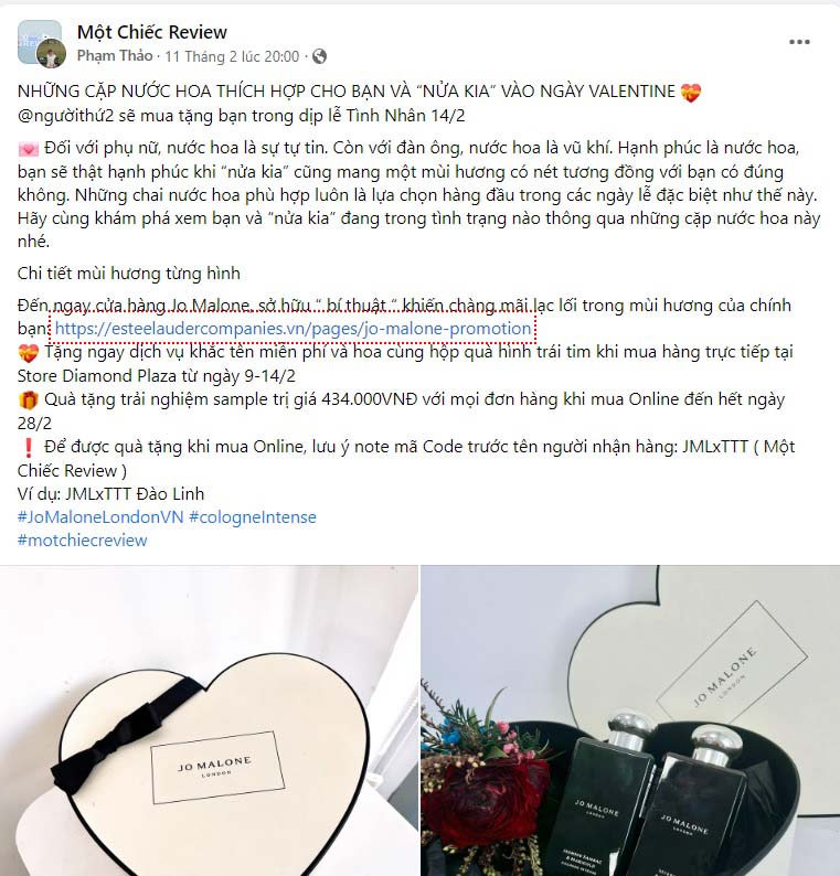 Stt quảng cáo nước hoa trên Facebook 3