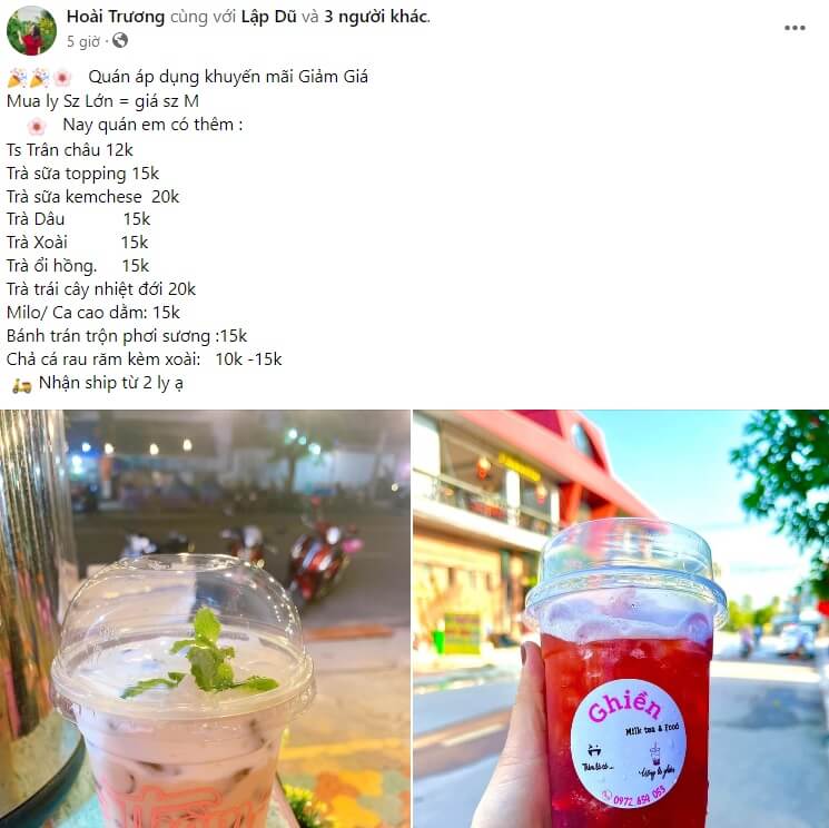 Quảng cáo trà sữa bá đạo 4