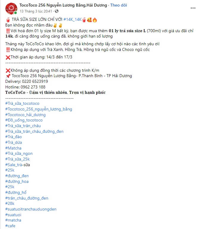 Mẫu quảng cáo trà sữa số 5