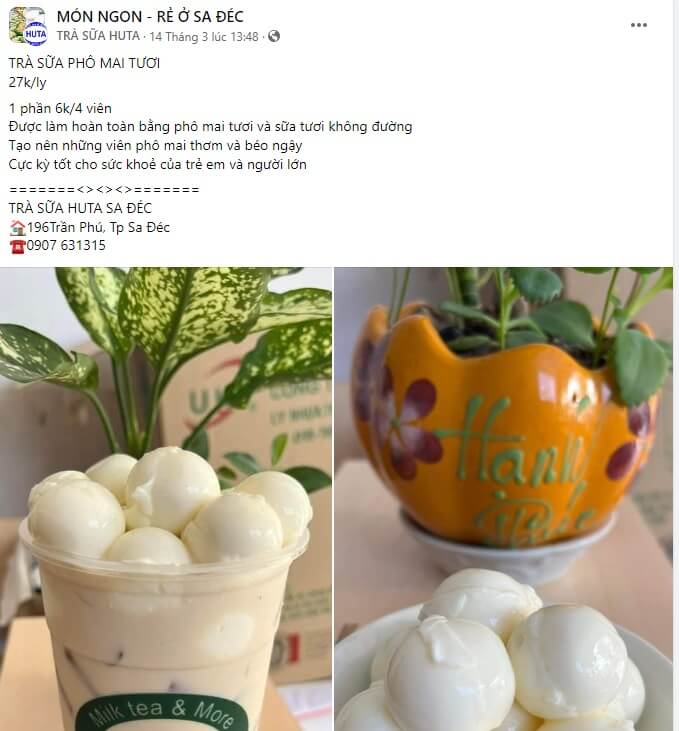 Mẫu quảng cáo trà sữa số 10