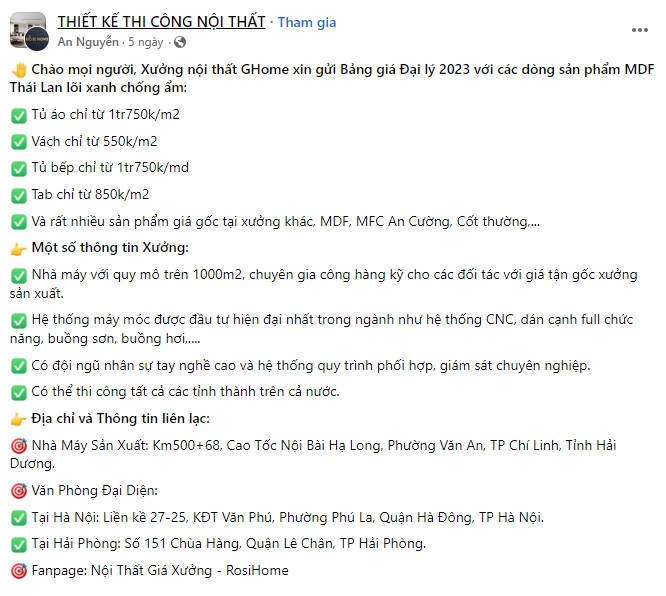 Mẫu content về thiết kế xây dựng