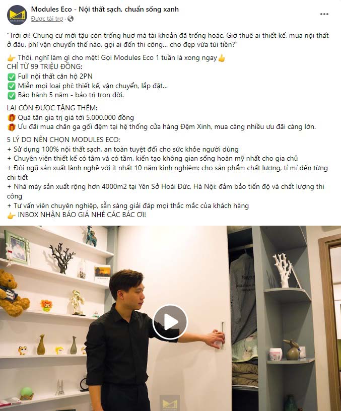 Mẫu content nội thất phòng ngủ