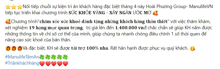Mẫu content tri ân khách hàng số 3
