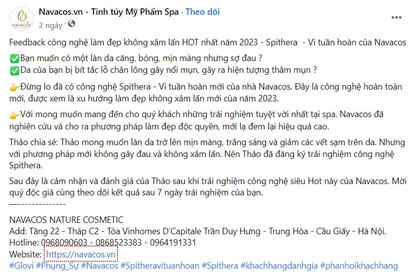 Mẫu content feedback khách hàng về mỹ phẩm 3
