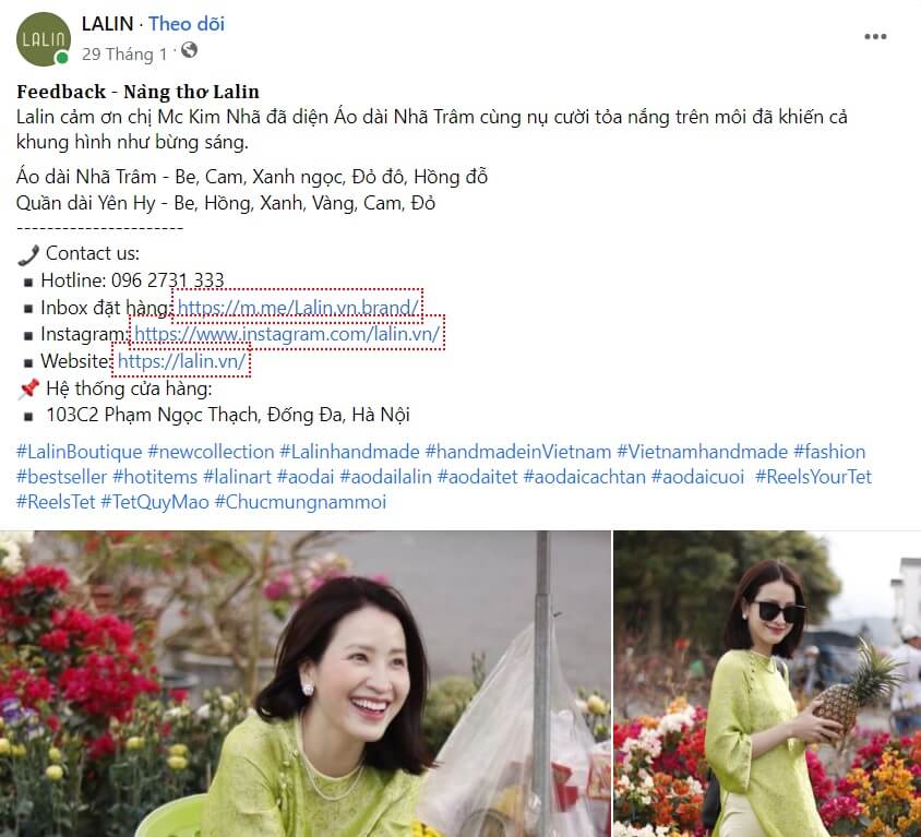 Mẫu content feedback khách hàng về quần áo 3