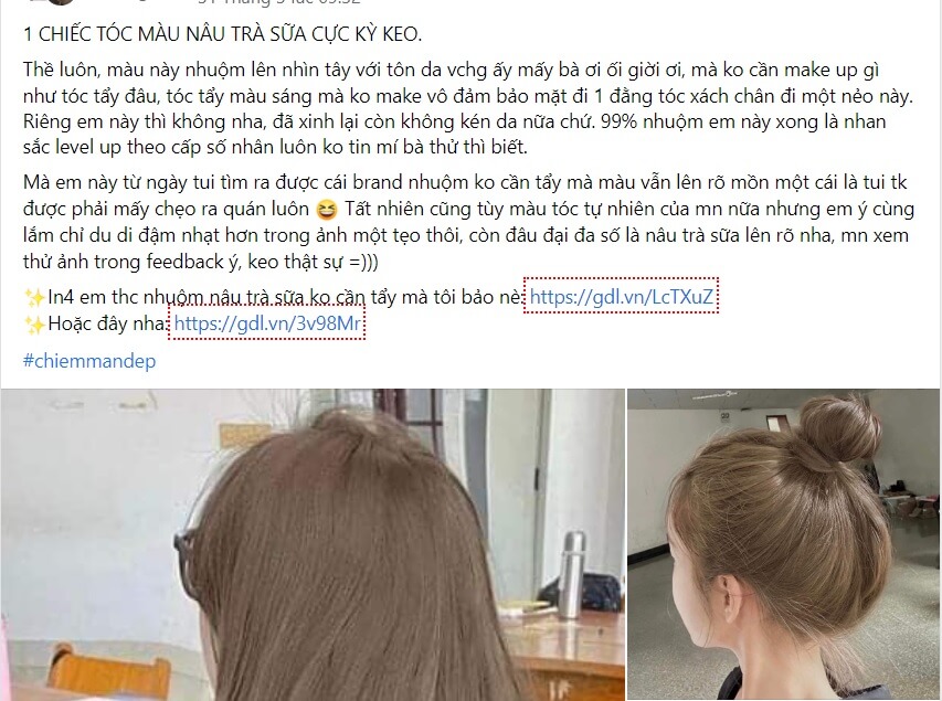 Mẫu content feedback khách hàng về tóc