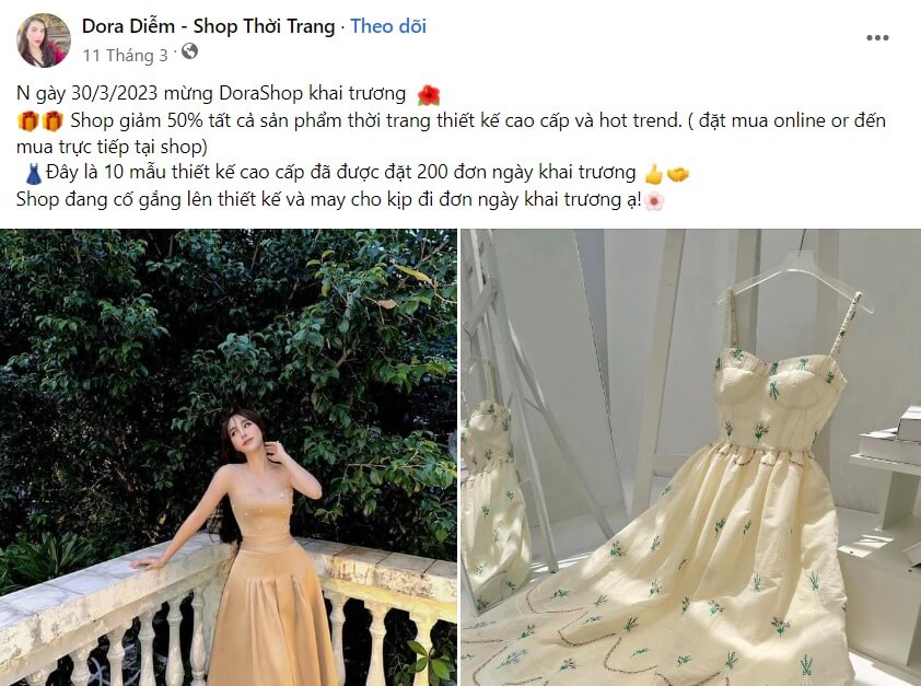 Stt khai trương cửa hàng quần áo 2