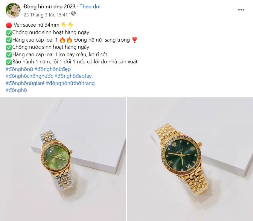 những bài viết quảng cáo đồng hồ hay