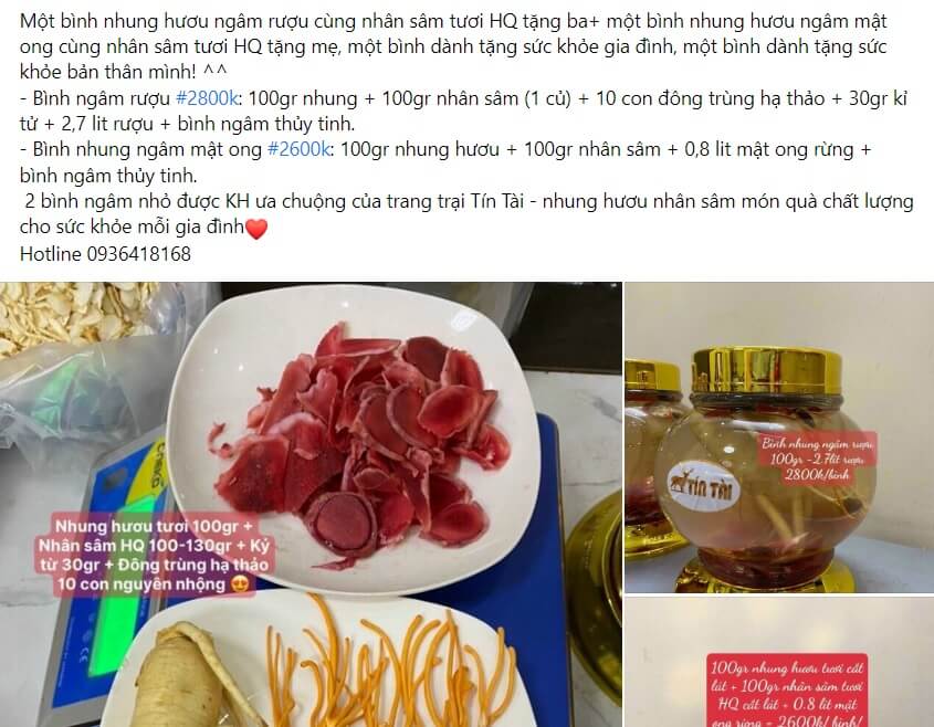 Mẫu bài viết quảng cáo rượu Nhung Hươu 2