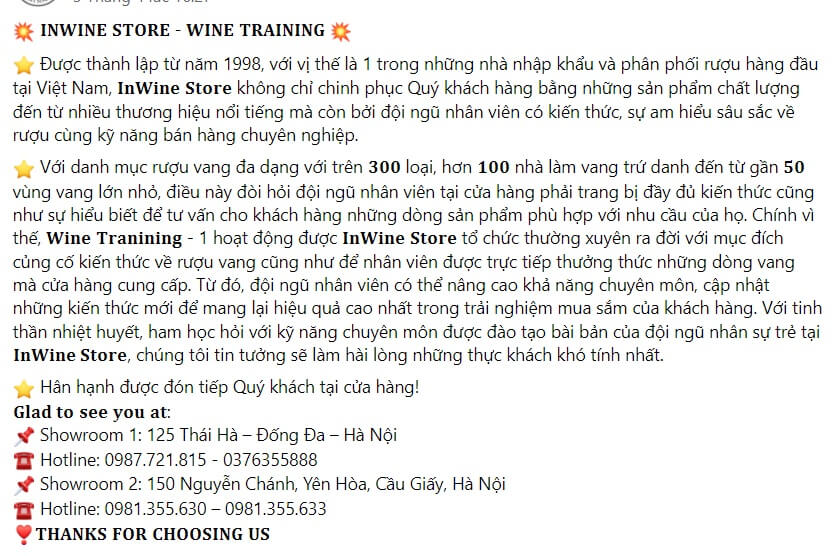 Mẫu bài viết quảng cáo Rượu Vang 3