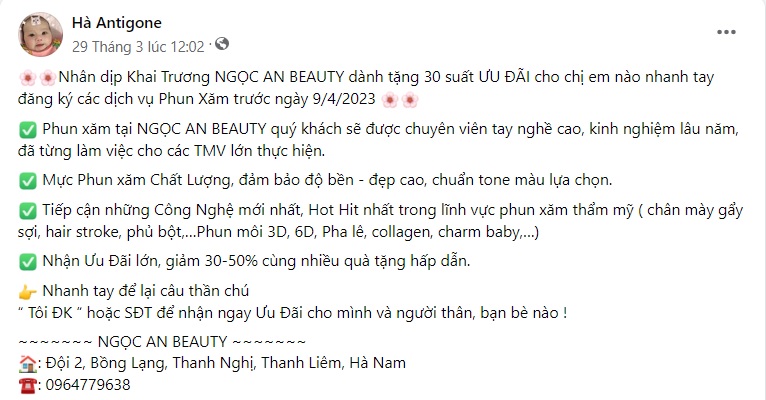 stt quảng cáo phun môi