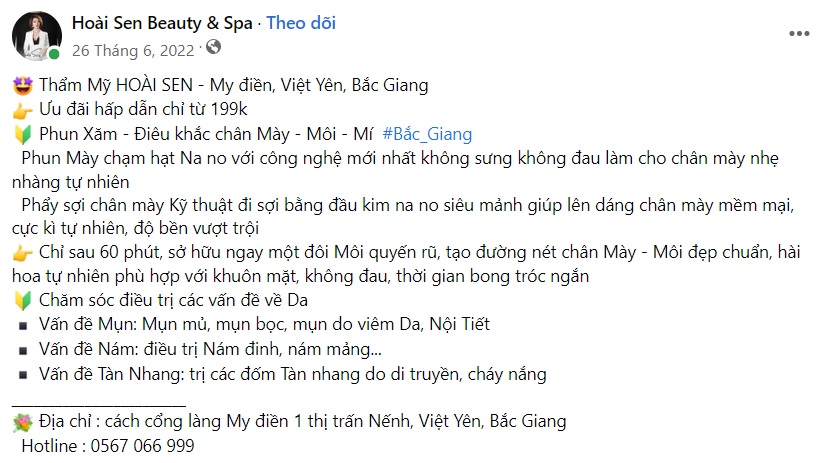 Content hay về phun xăm thẩm mỹ 2