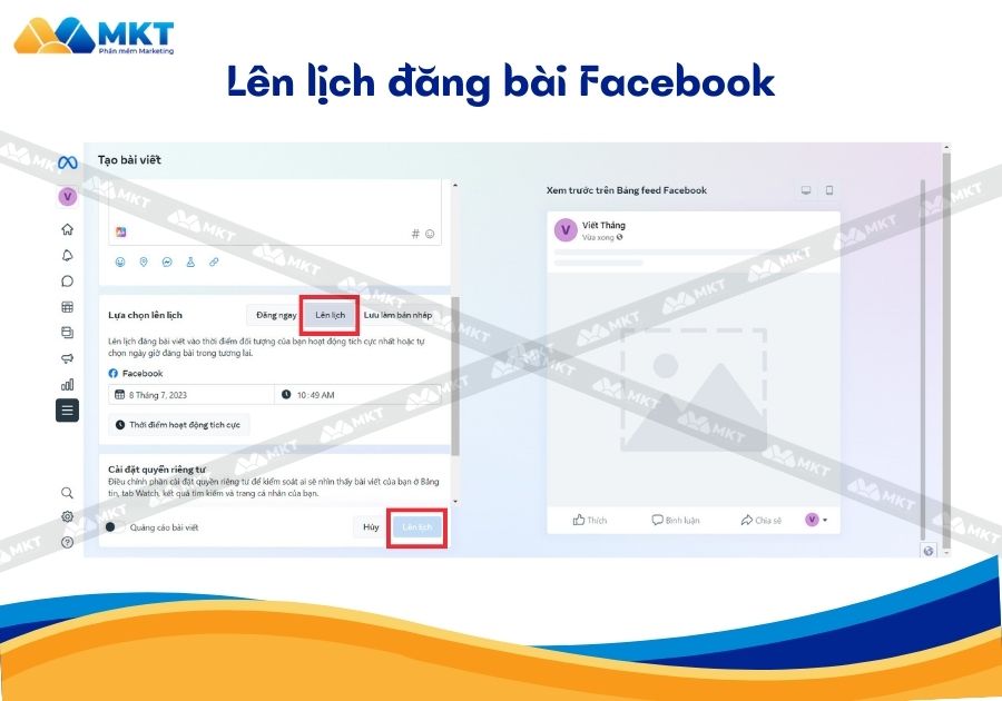 Lên lịch đăng bài thủ công 