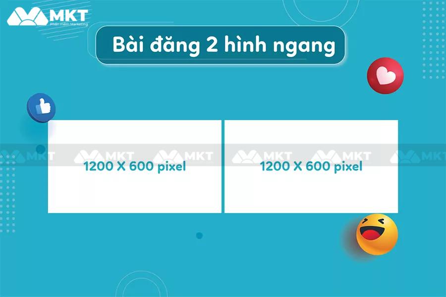 Các kích thước đăng ảnh Facebook – 2 ảnh
