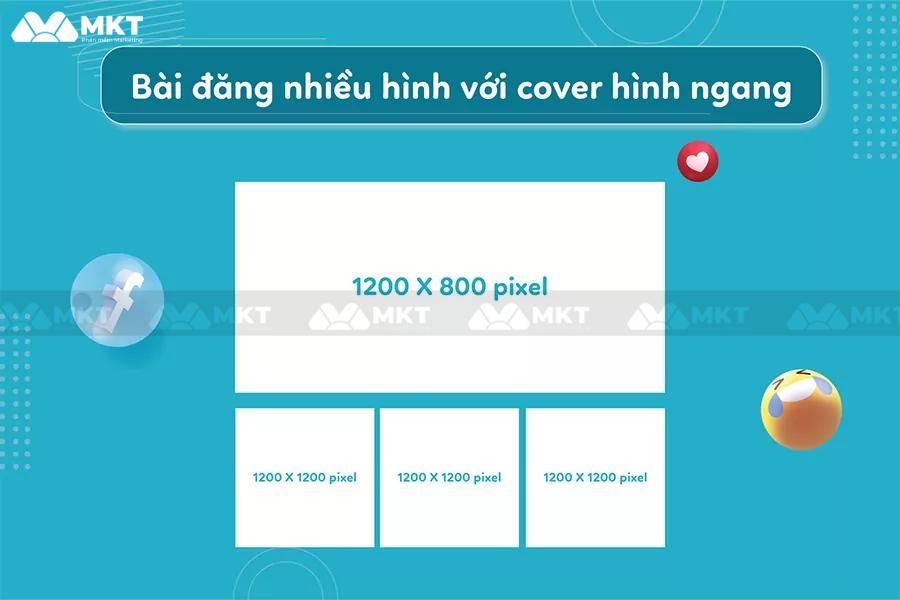 Các kích thước đăng ảnh Facebook – 4 ảnh