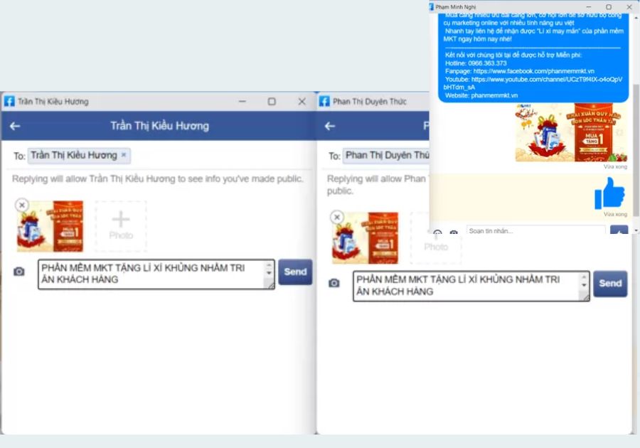 Gửi tin nhắn hàng loạt, tự động bằng phần mềm MKT Post